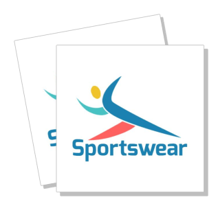 abstract athlete logo for sportswear brand design template