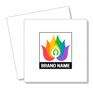 abstract colorful flame logo design brand identity with text template