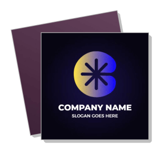 abstract modern company logo design with gradient colors and placeholder text template