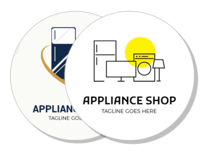 appliance shop logo designs with tagline placeholder template