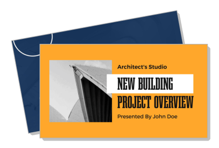 architects studio new building project overview presentation template