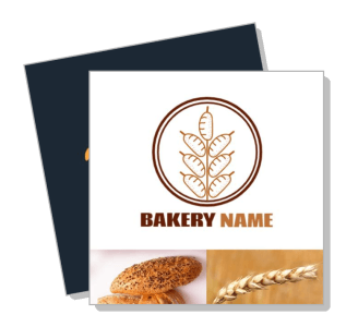 bakery logo design bread and wheat element template