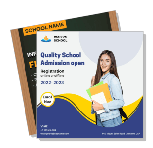 benson school admission open registration 2022 2023 enroll now template