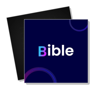 bible word logo modern design on dark background template