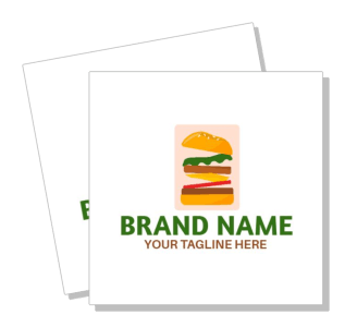 burger restaurant logo brand design template