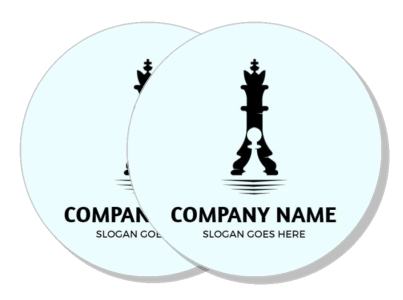 chess piece company logo design with placeholder text template
