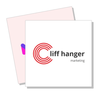 cliff hanger marketing company logo design branding template