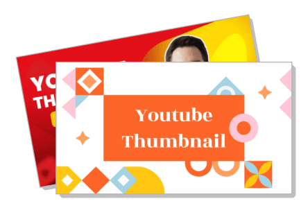 colorful youtube thumbnail design templates