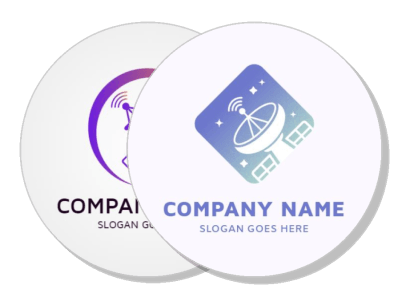 communication company logos icon design templates