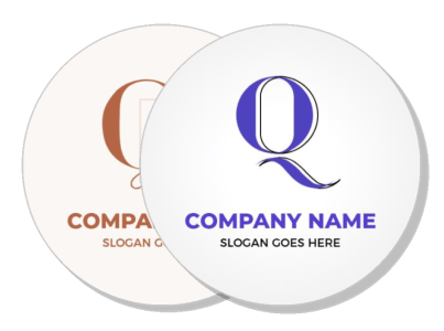 company brand logo with sample slogan design template