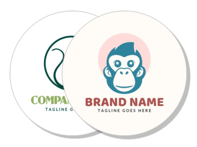 company brand logos circular designs monkey emblem template