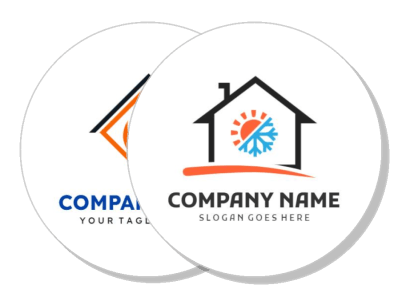 company logo design template with slogan placeholder