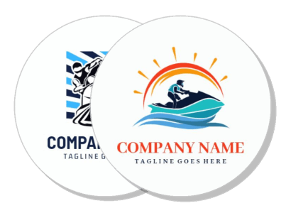 company logos with motorcycle and jet ski designs template