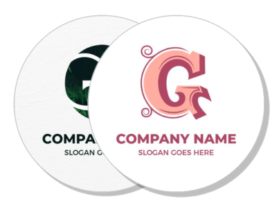 company name logo design with slogan template