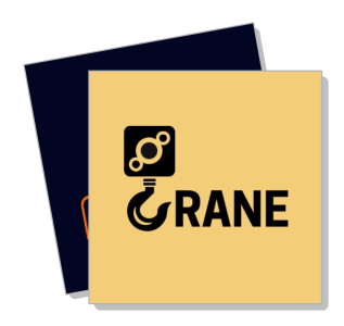 crane logo illustration hook design brand identity template