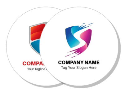 creative company logos design with tagline template