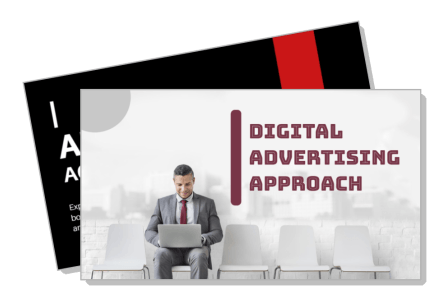 digital advertising approach graphic business presentation template