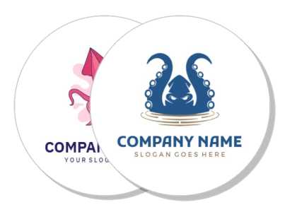 dual company logo design octopus and kite theme template