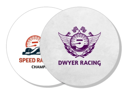 dwyer speed racing championship logo design template