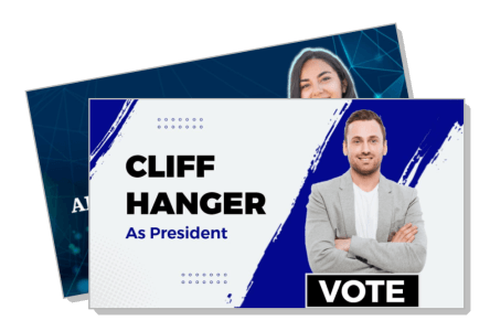 election campaign poster design for presidential candidate template