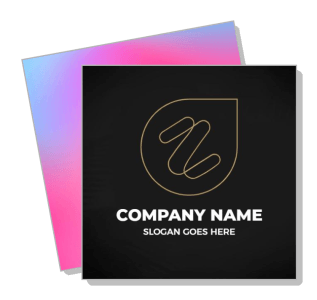 elegant company logo design with gradient background template