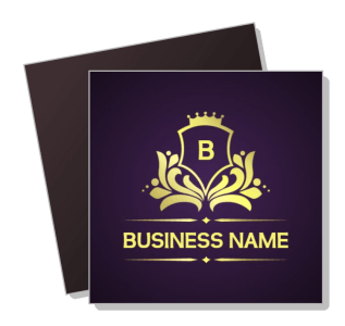 elegant golden logo design template business name on dark background
