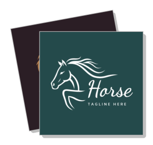 elegant horse logo design concept minimalistic animal outline with tagline template
