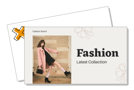 fashion brand latest collection advertisement poster template