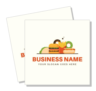 fast food restaurant logo design template