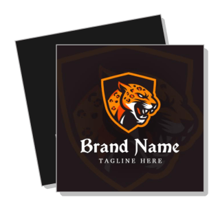 fierce leopard logo design brand tagline placeholder template