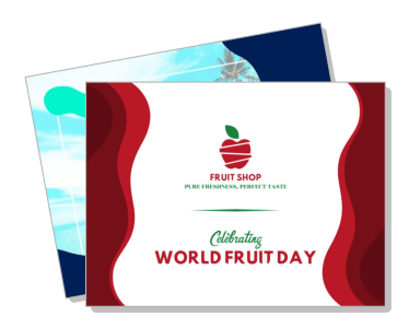 fruit shop world fruit day celebration flyer design template