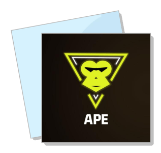 geometric yellow ape logo design on black background template