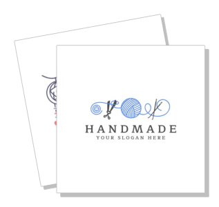 handmade craft logo design with slogan template