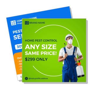 home pest control service promotion price template