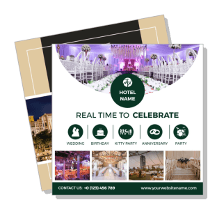 hotel event promotion wedding birthday anniversary party celebration banner template