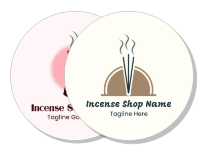 incense shop logo design with tagline template