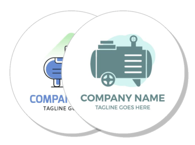 industrial equipment company logos design template