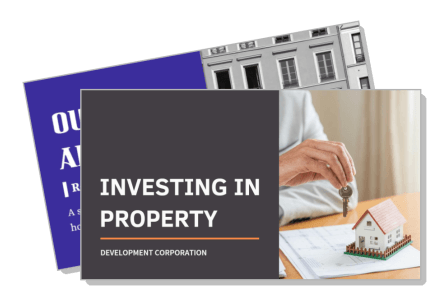 investing in property development corporation real estate promo template
