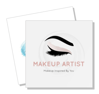makeup artist logo design eye lashes beauty branding template