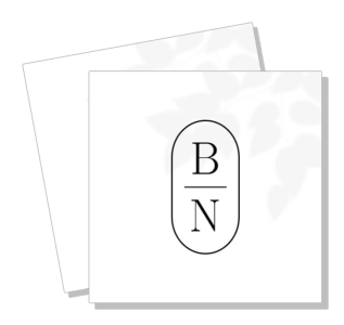 minimalist elegant logo design with monogram and overlapping shadow template