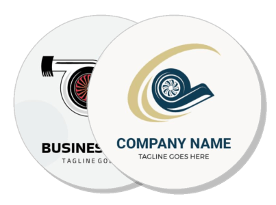 modern business card design with logo and tagline template