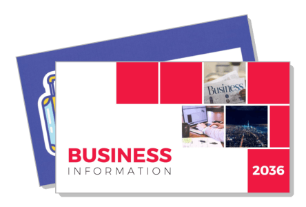 modern business information flyer 2036 design layout template