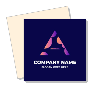 modern company logo template with abstract letter design
