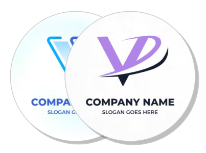 modern company logo templates with slogan placeholder
