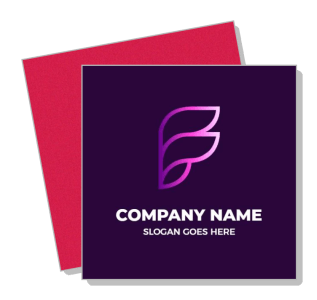 modern logo design purple gradient template