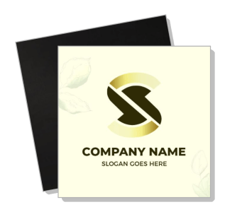 modern logo design with gold letter s and company name template