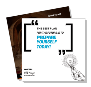motivational quote business template prepare yourself today