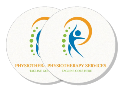 physiotherapy services logo design concept healthcare brand template