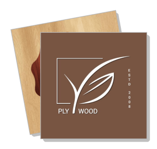 plywood company modern logo design since 2008 template