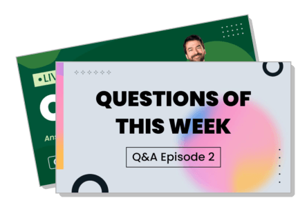 questions of this week qa episode two social media cover with host template